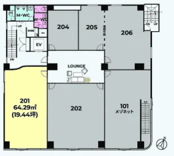 WORK EDITION NIHONBASHI(ワークエディション日本橋) 2 フロア図面 1