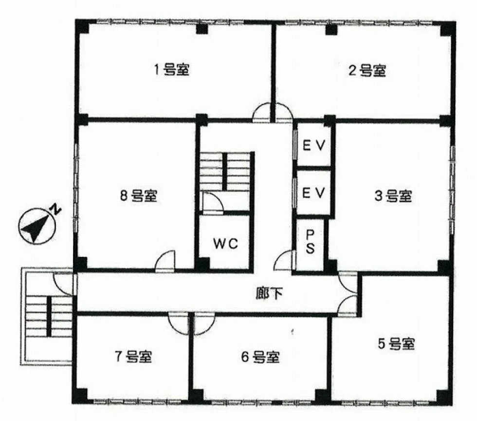 15山京ビル 3 フロア図面 9
