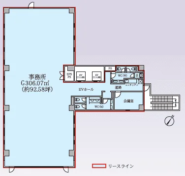 CIRCLES日本橋小伝馬町 2 フロア図面 1