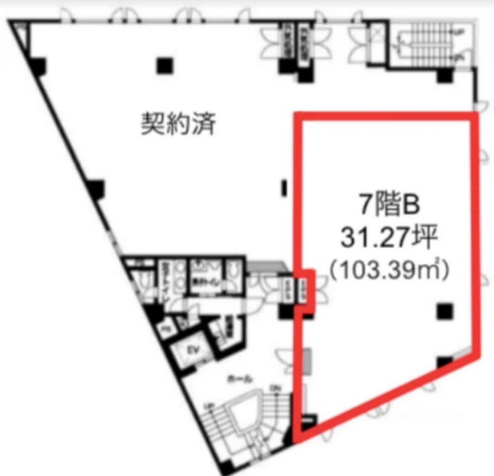 宝町TATSUMIビル 7 フロア図面 9