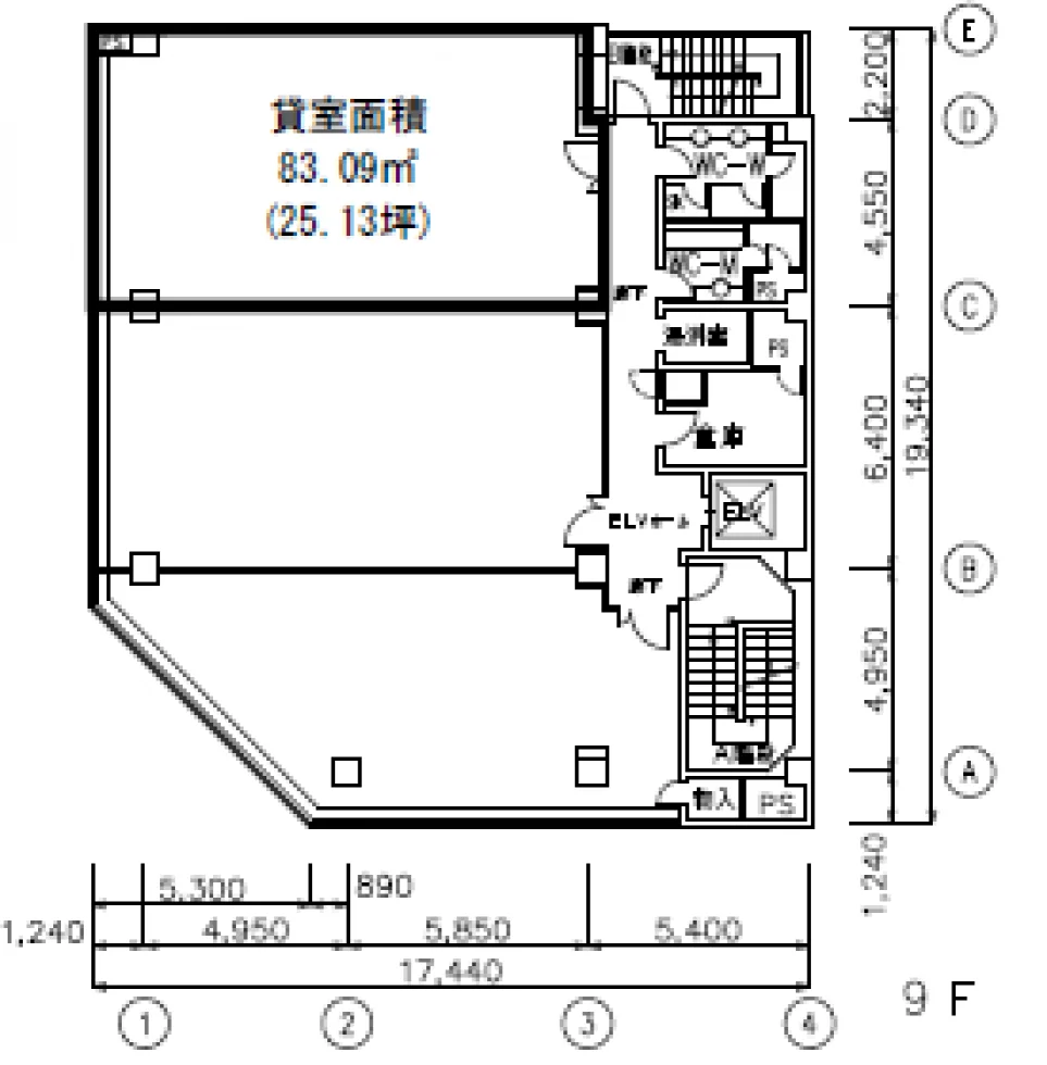 明治安田生命江戸橋ビル 9 フロア図面 10