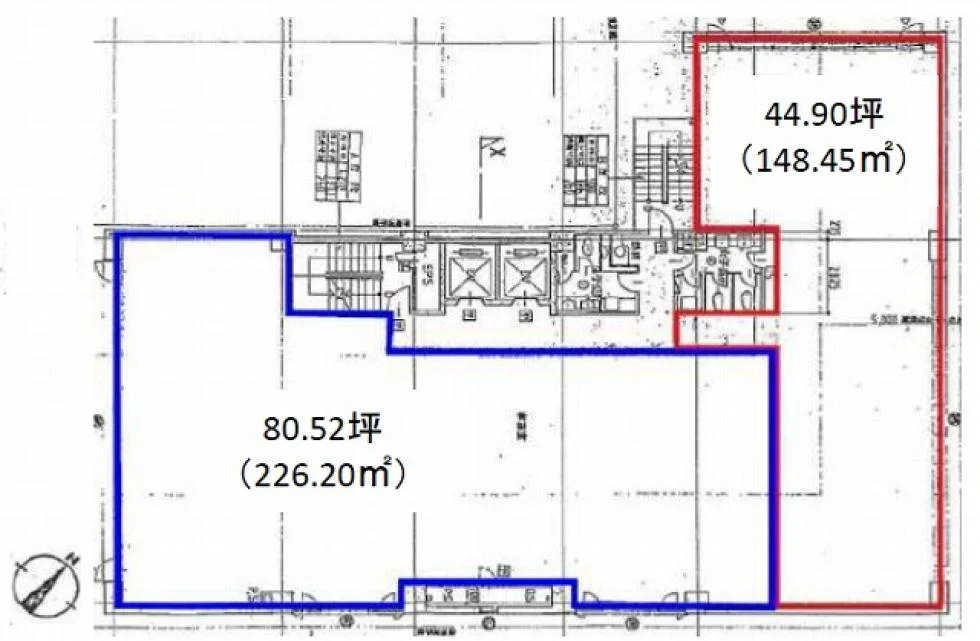 銀座イーストビル 8 フロア図面 1