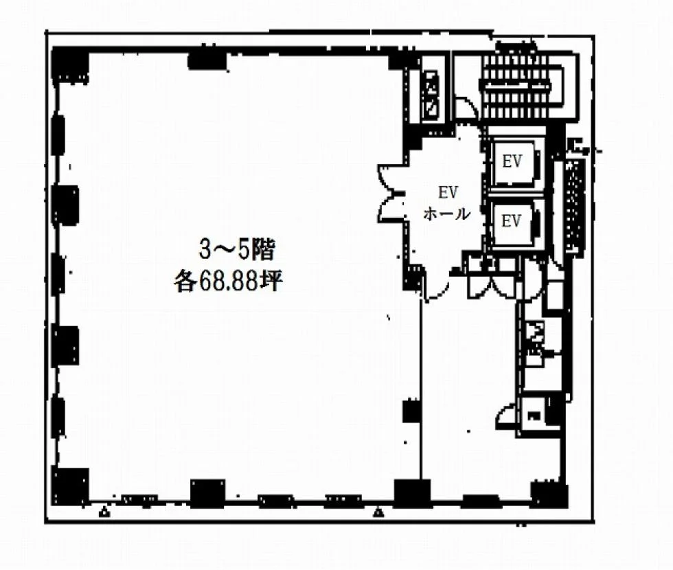 銀座レンガ通り福神ビル 3 フロア図面 6