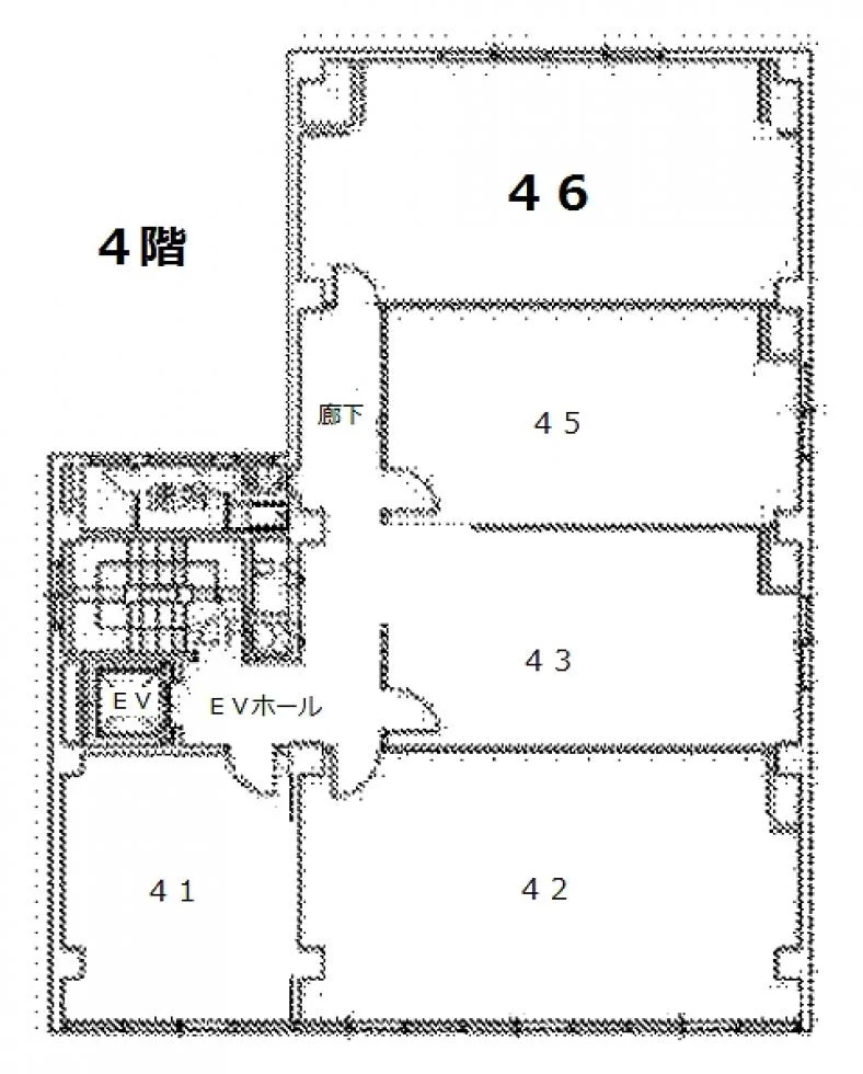共同ビル(市場通り) 4 フロア図面 9