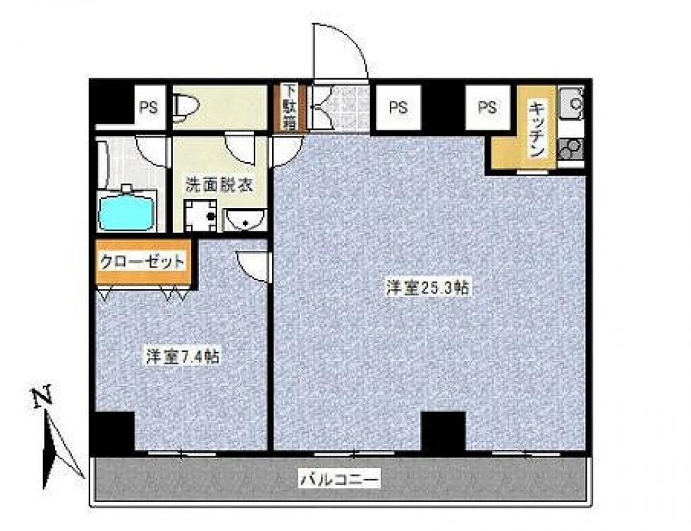 ネオアージュ八丁堀ビル 2 フロア図面 6