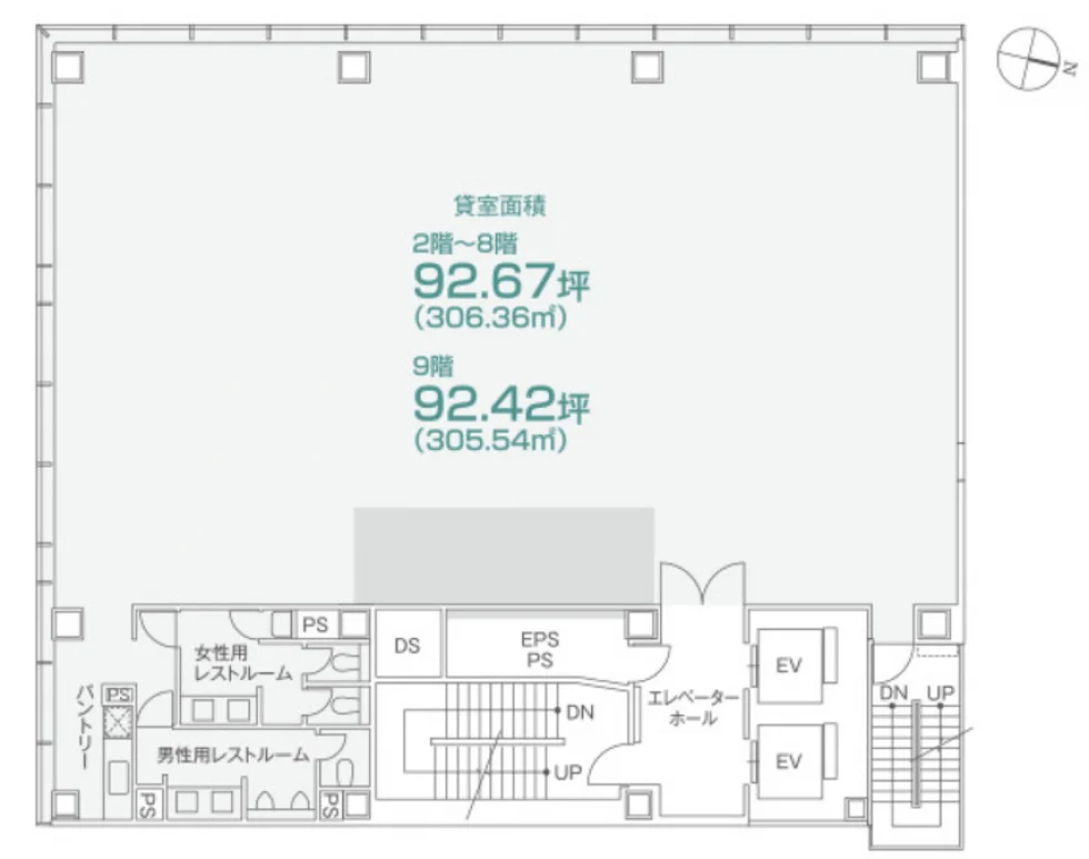PMO日本橋本町 9 フロア図面 3