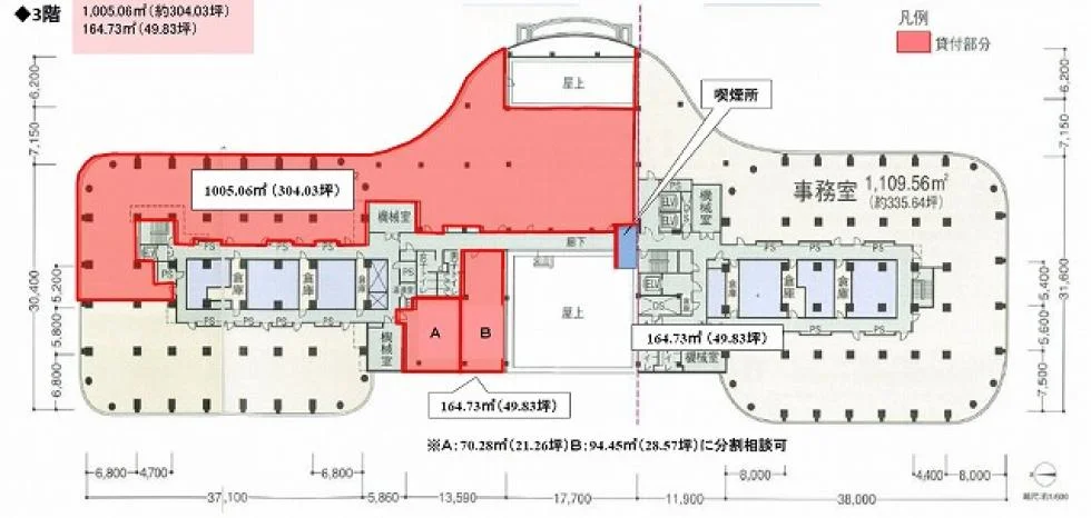 ピアウエストスクエア ノースウィング 3 フロア図面 11