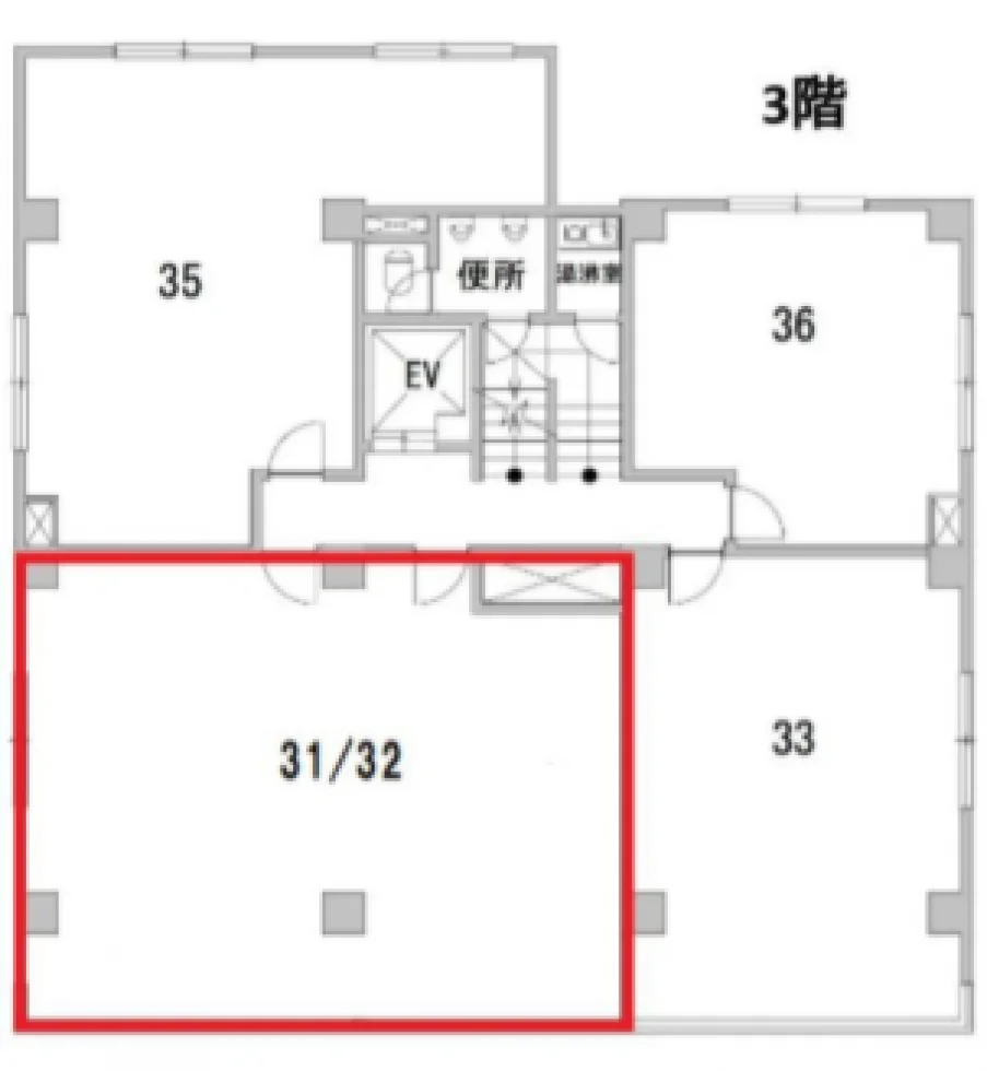 共同ビル(兜町) 3 フロア図面 5