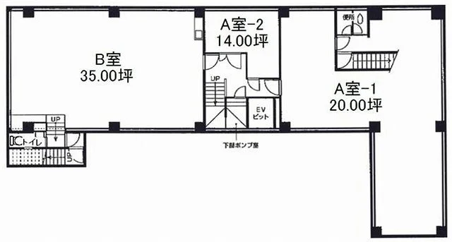 銀座松楠ビル B1 フロア図面 8