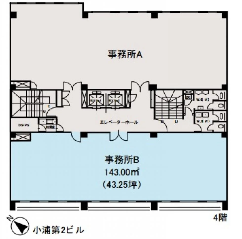 小浦第2ビル 4 フロア図面 11