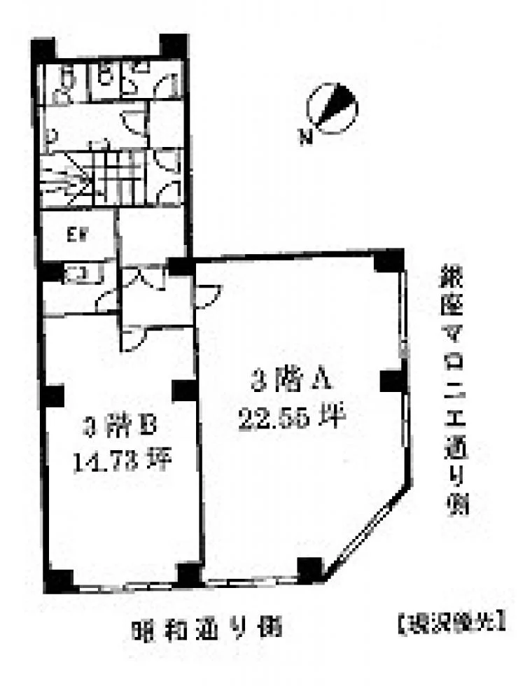 深山ビル(ミヤマビル) 3 フロア図面 5