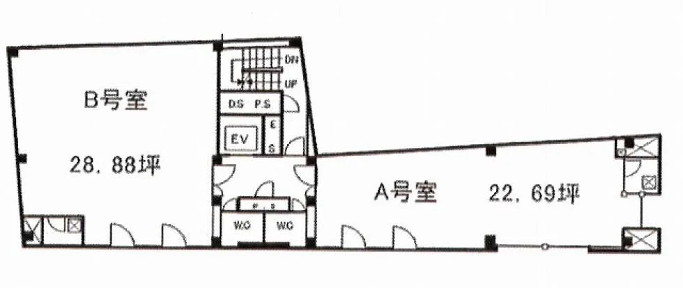 ニューギンザビル1号館 4 フロア図面 9