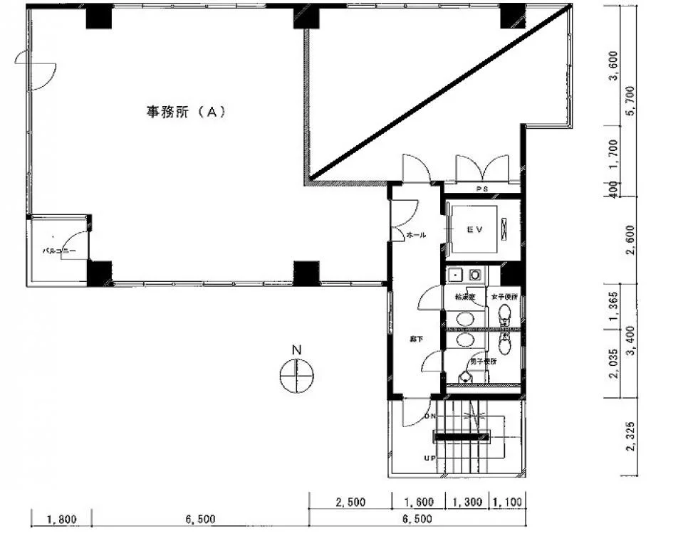 八丁堀ウエストコートビル 3 フロア図面 5