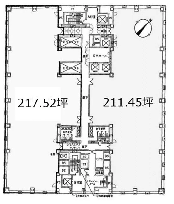 浜離宮パークサイドプレイス 5 フロア図面 7
