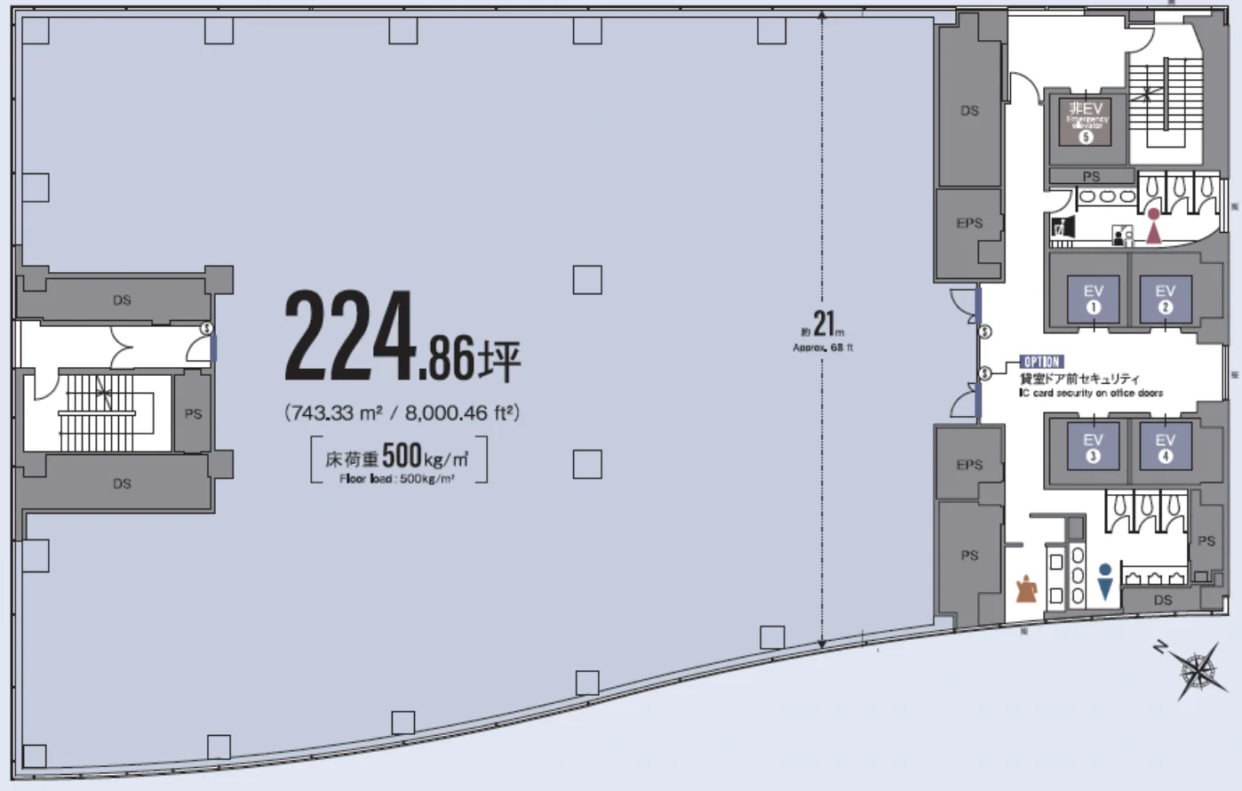 日本橋箱崎ビル 5 フロア図面 5