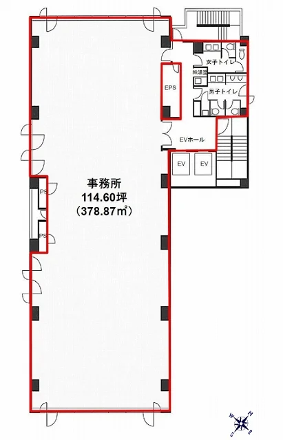 築地616ビル 6 フロア図面 6