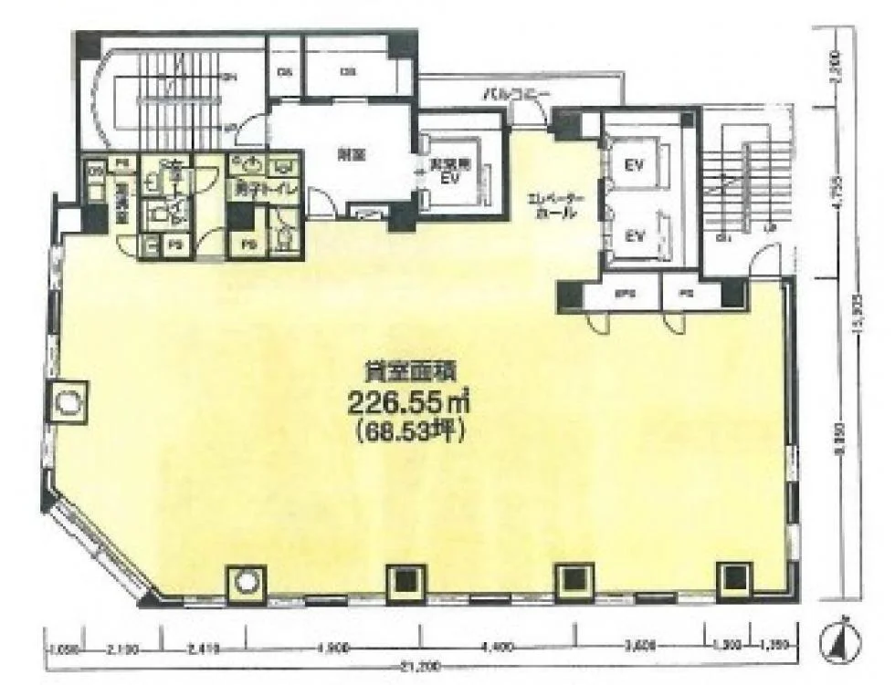 E.T.S.室町【ETS室町】ビル 7 フロア図面 8