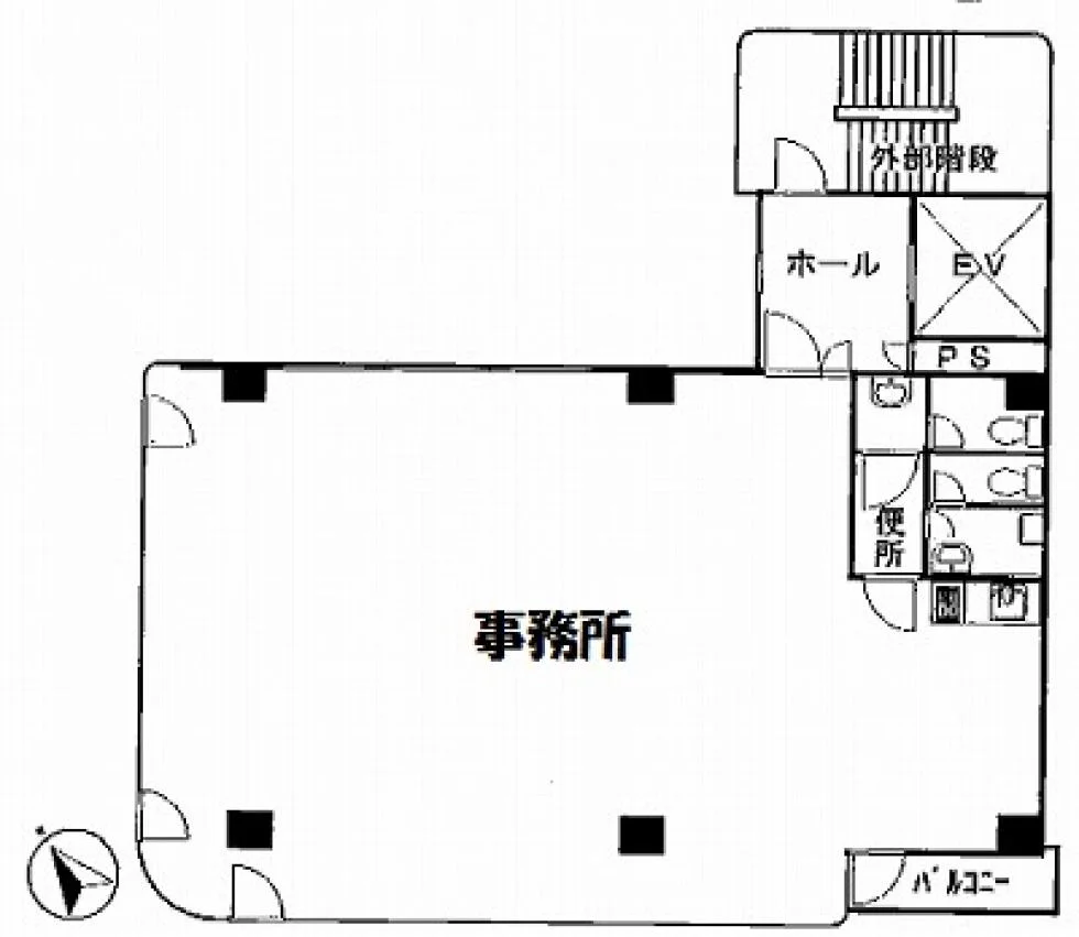 ルート蛎殻町第2ビル 3 フロア図面 9