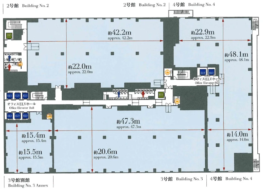 東京ダイヤビルディング2号館 10 フロア図面 7