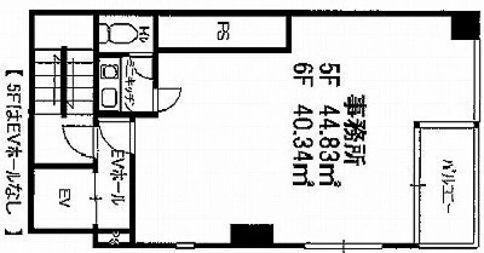 平成新富町ビル 6 フロア図面 5