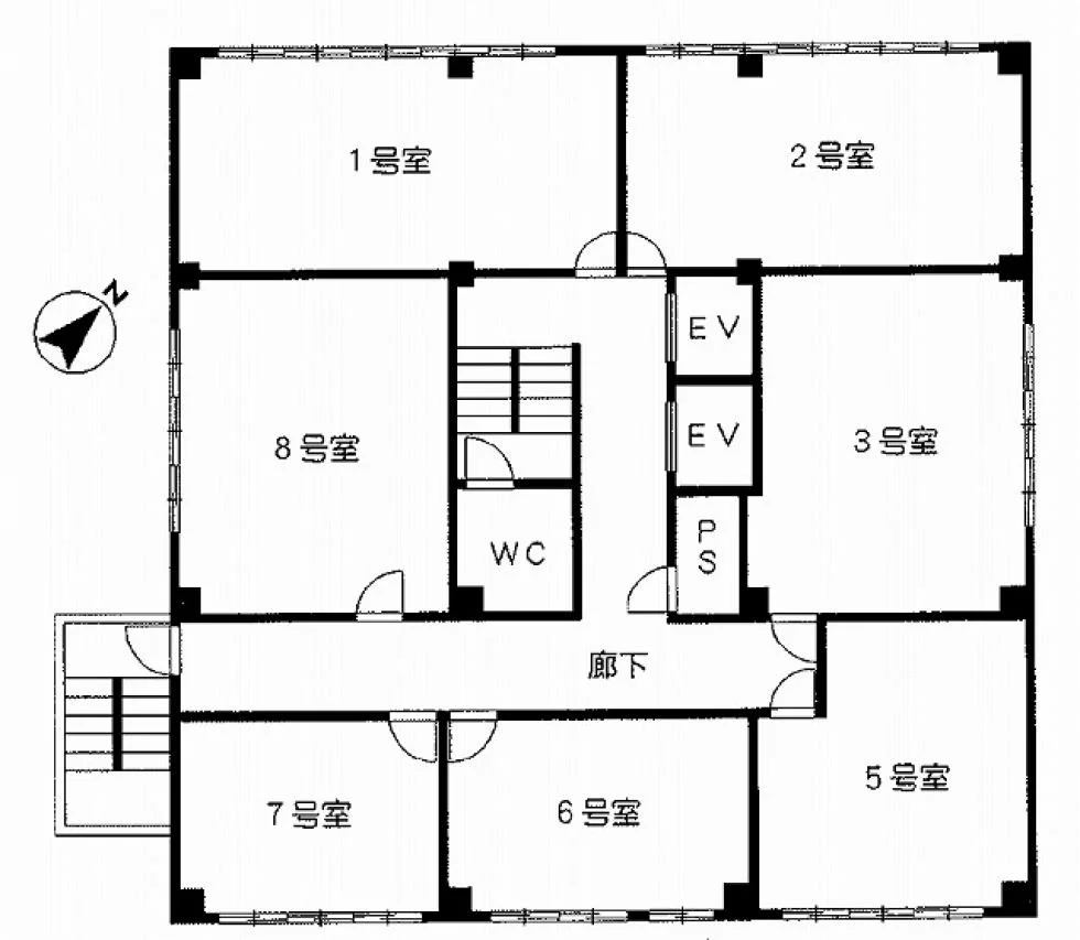 15山京ビル 6 フロア図面 9