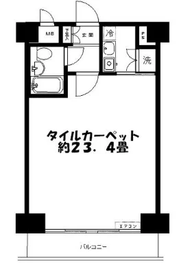 恒陽サンクレスト築地ビル 2 フロア図面 9