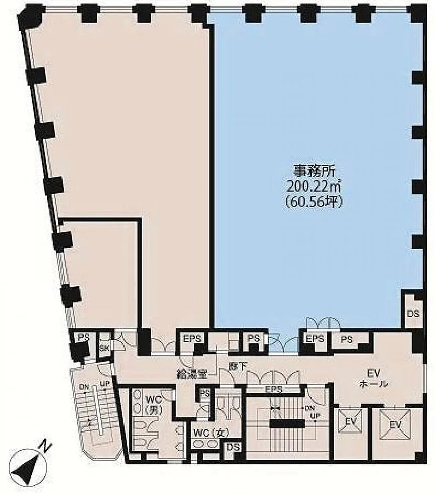 アクロス新川ビル・アネックス 2 フロア図面 5