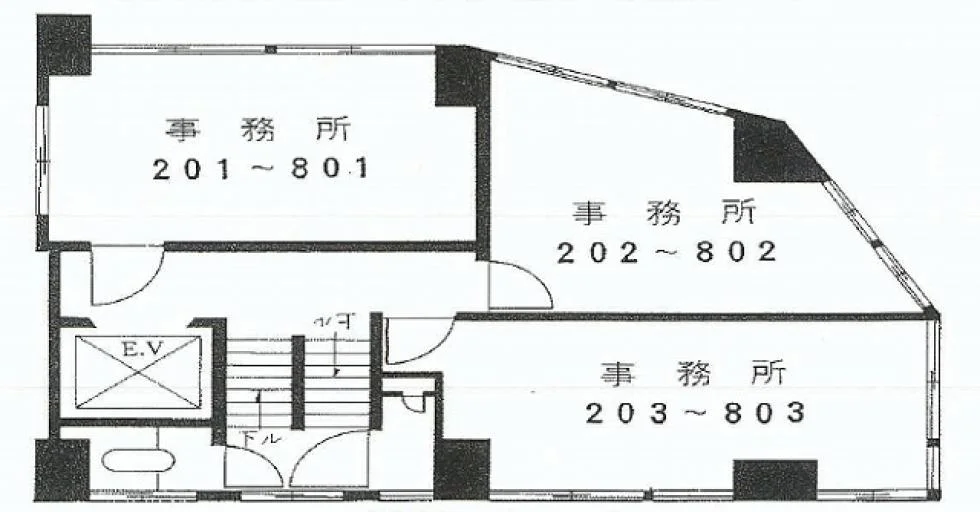 AUBE新川ビル(オーブ新川ビル) 5 フロア図面 9