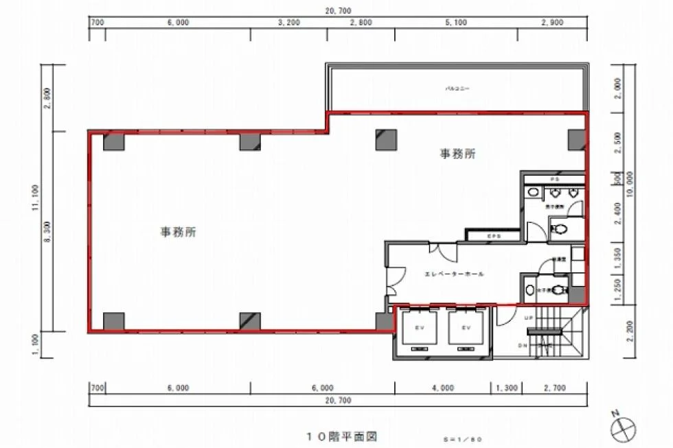 八丁堀千島ビル 10 フロア図面 10