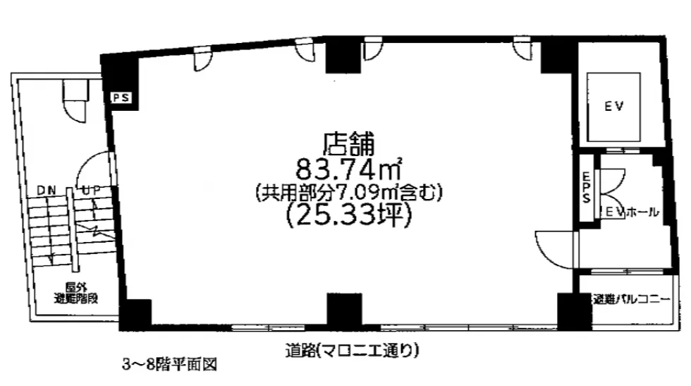マロニエ通り銀座館 3 フロア図面 6
