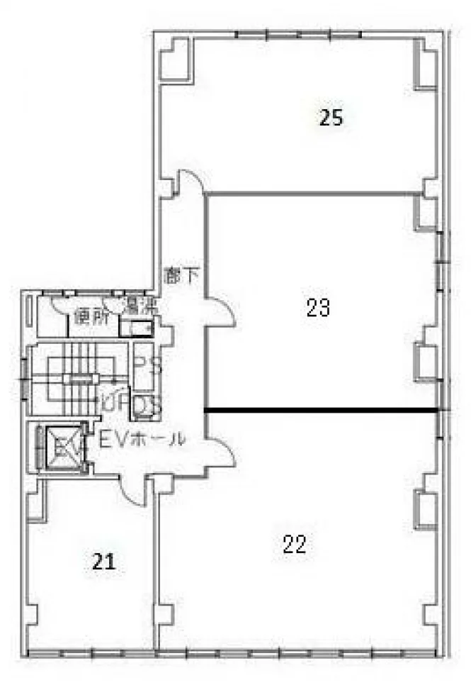 共同ビル(市場通り) 2 フロア図面 9