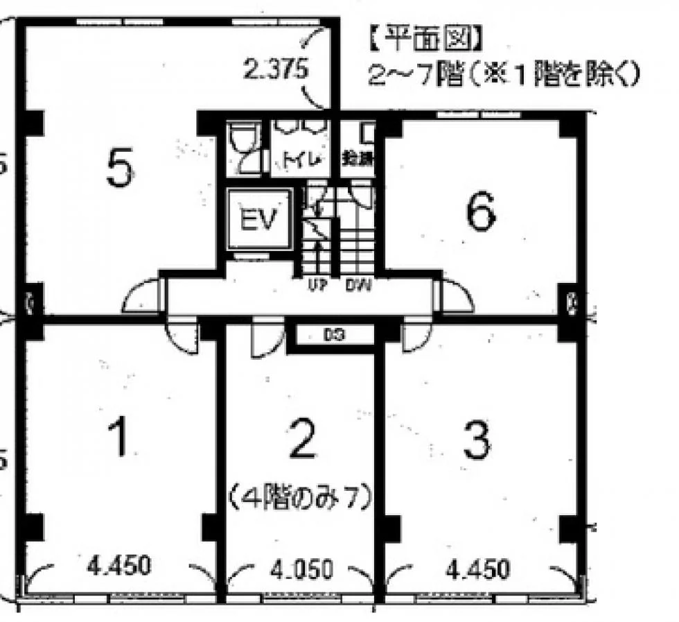 共同ビル(兜町) 7 フロア図面 5