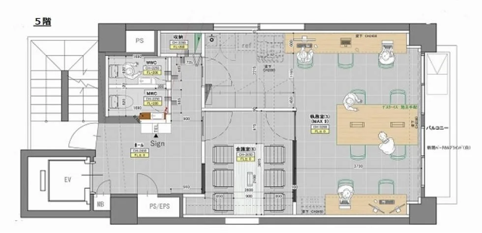 PORT ONE 茅場町 5 フロア図面 9