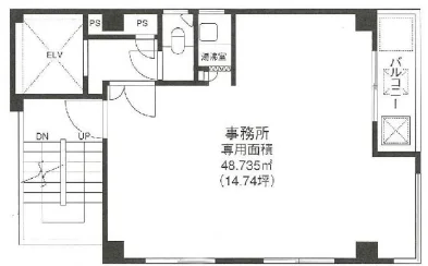 亀井橋ビル 4 フロア図面 11