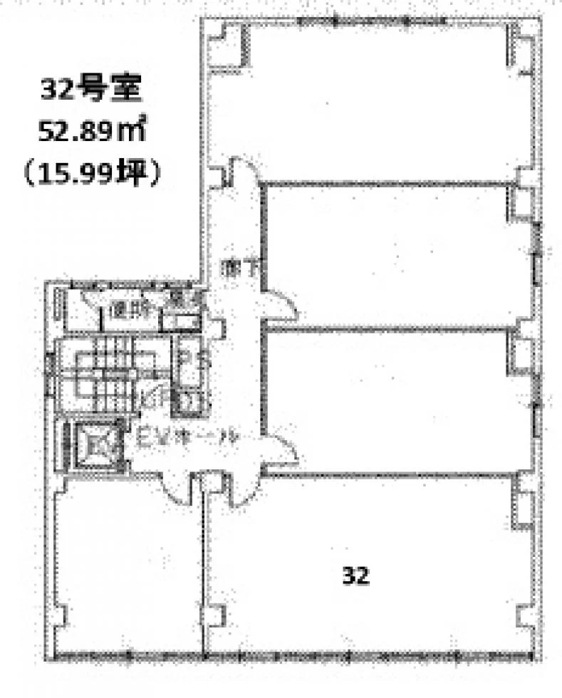 共同ビル(市場通り) 3 フロア図面 9