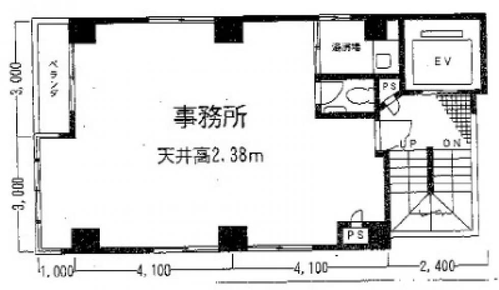 茅場町SDビル 2 フロア図面 9