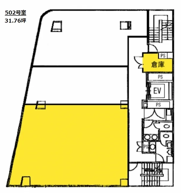 東京浜町近鉄ビル 5 フロア図面 23