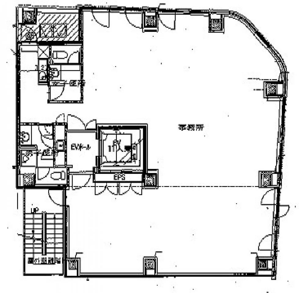 香蘭社ビル 3 フロア図面 1