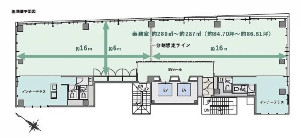 T-PLUS日本橋小伝馬町 9 フロア図面 24