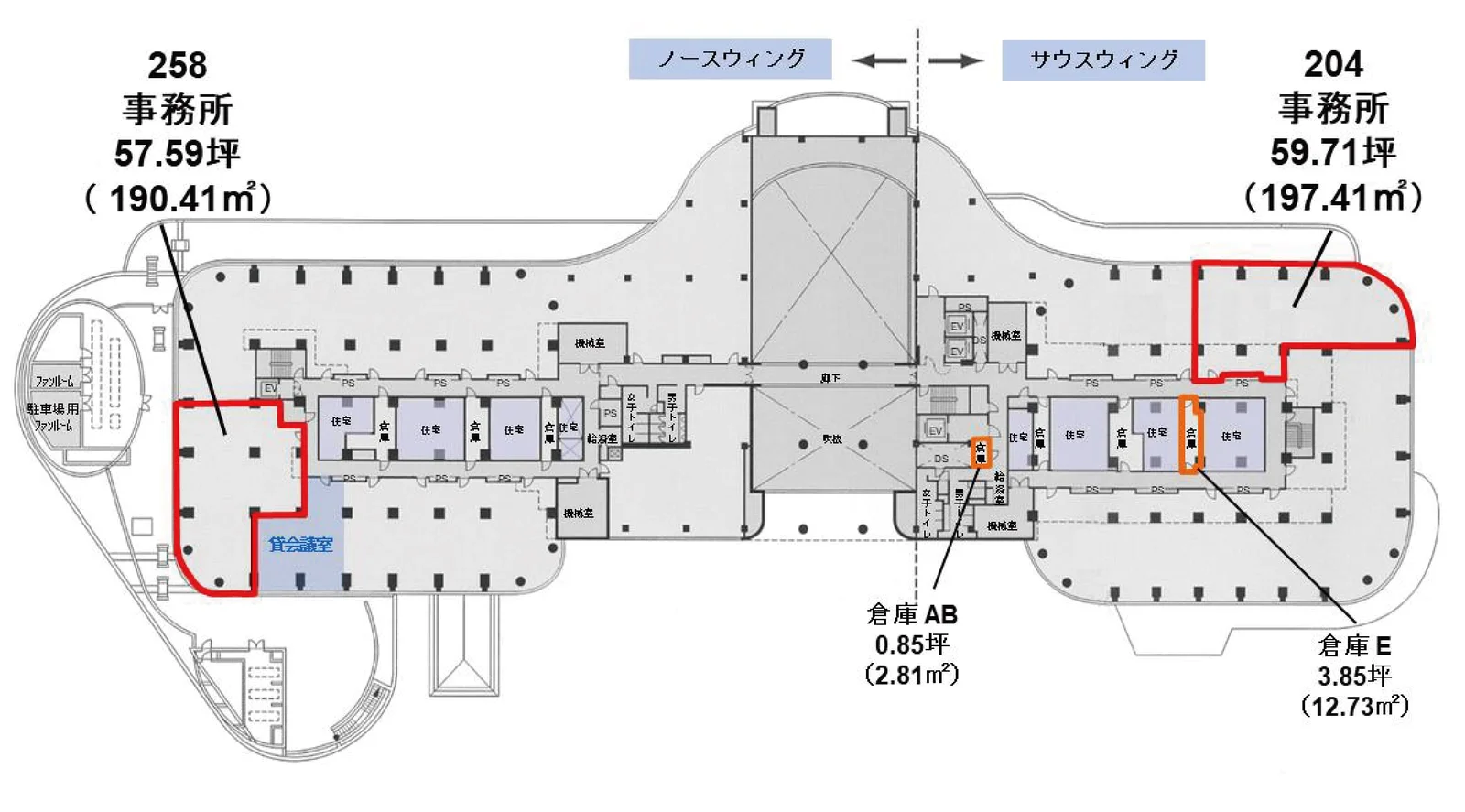 ピアウエストスクエア 2 フロア図面 1