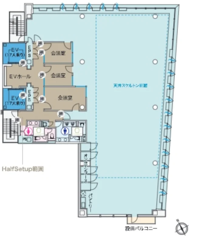 銀座PREX East 5 フロア図面 3