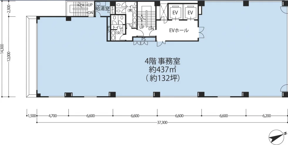 KDX茅場町ビル 4 フロア図面 24