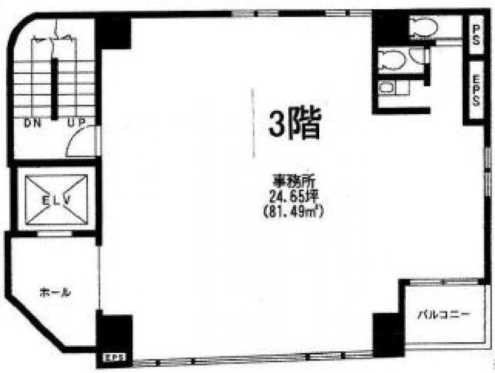 浜町公園ビル 3 フロア図面 15
