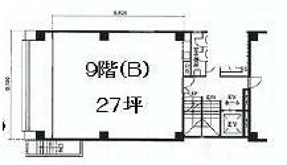 銀座松楠ビル 9 フロア図面 1