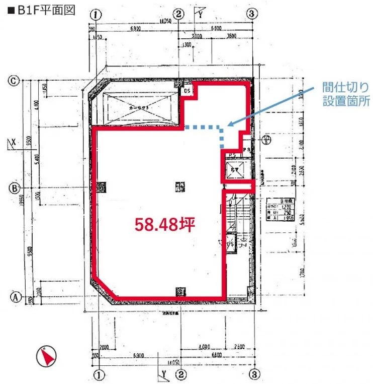 新川一丁目ビル B1 フロア図面 21