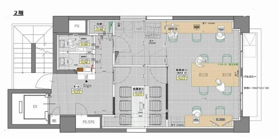 PORT ONE 茅場町 2 フロア図面 17