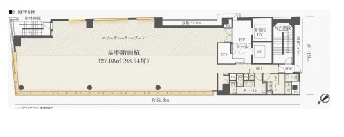 ヒューリック銀座一丁目ビル 7 フロア図面 1