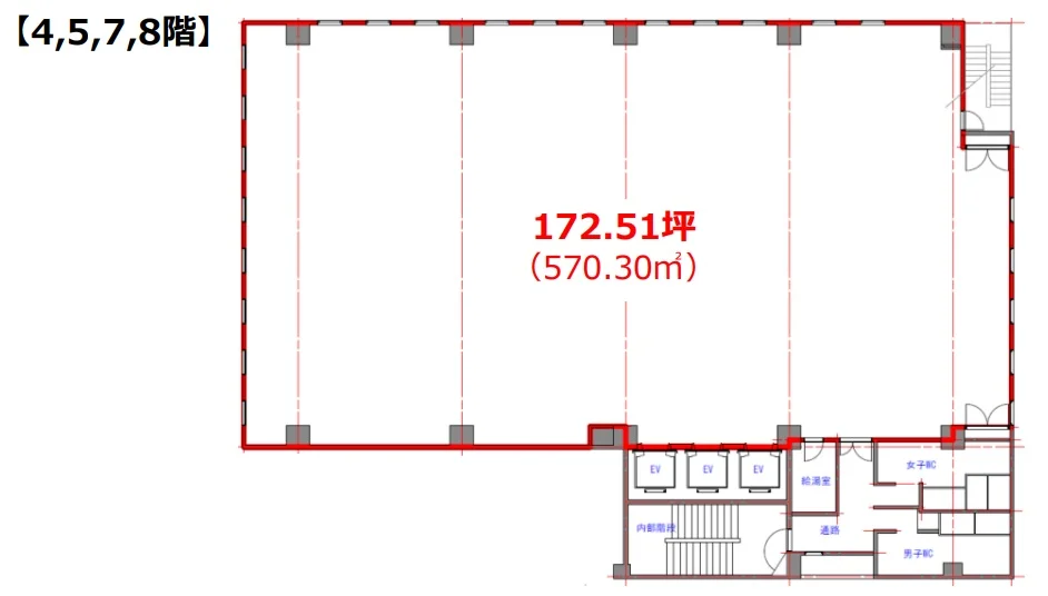 ユニデン八丁堀ビル 7 フロア図面 5