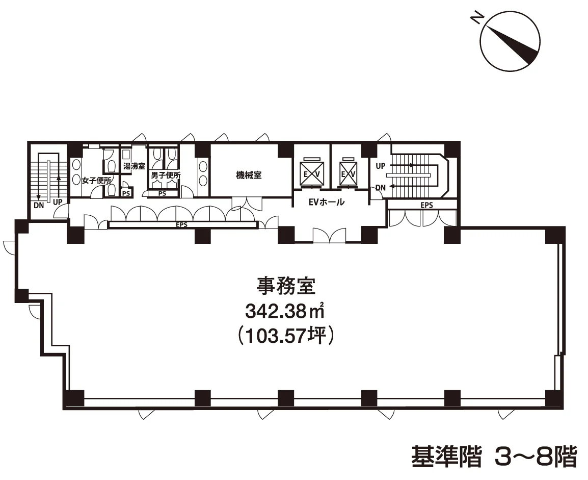 いちご永代ビル 8 フロア図面 1