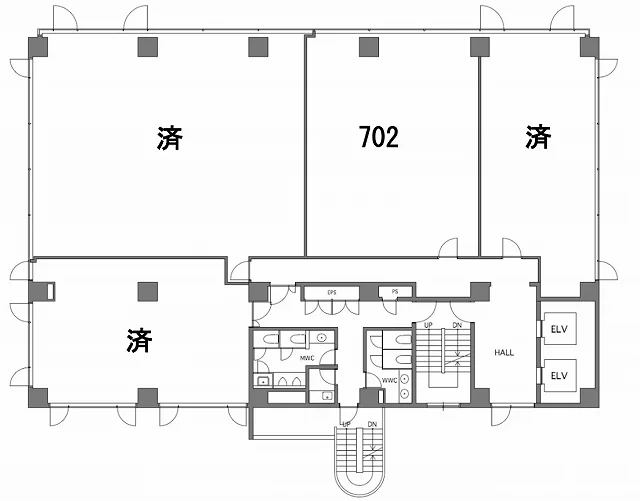 Nビル東陽町 7 フロア図面 1